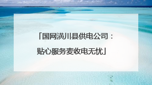 国网潢川县供电公司：贴心服务麦收电无忧