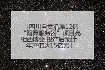 四川自贡沿滩12亿“智算服务器”项目亮相西博会 投产后预计年产值达15亿元