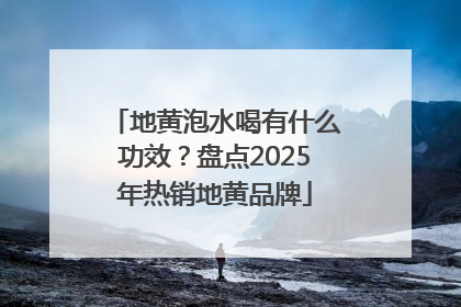地黄泡水喝有什么功效？盘点2025年热销地黄品牌