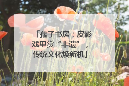 孺子书房：皮影戏里赏“非遗”，传统文化焕新机