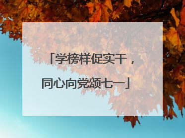 学榜样促实干，同心向党颂七一