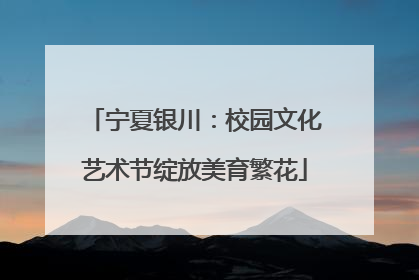 宁夏银川：校园文化艺术节绽放美育繁花