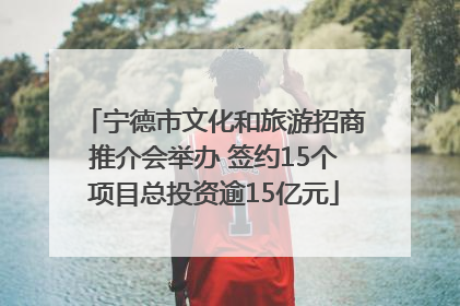 宁德市文化和旅游招商推介会举办 签约15个项目总投资逾15亿元