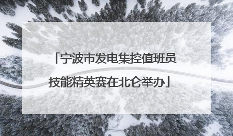 宁波市发电集控值班员技能精英赛在北仑举办