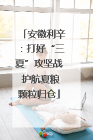 安徽利辛：打好“三夏”攻坚战 护航夏粮颗粒归仓