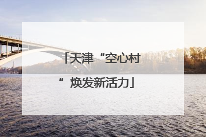 天津“空心村”焕发新活力