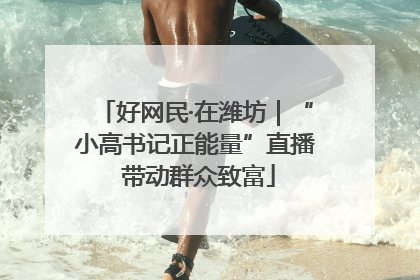 好网民·在潍坊｜“小高书记正能量”直播 带动群众致富
