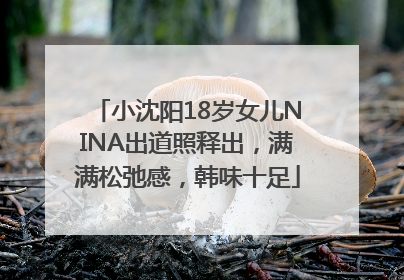 小沈阳18岁女儿NINA出道照释出，满满松弛感，韩味十足