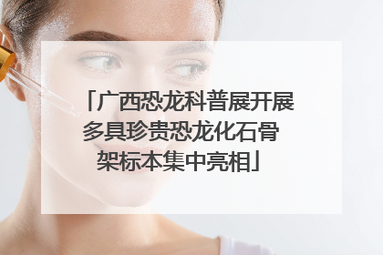 广西恐龙科普展开展 多具珍贵恐龙化石骨架标本集中亮相