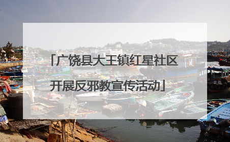 广饶县大王镇红星社区开展反邪教宣传活动