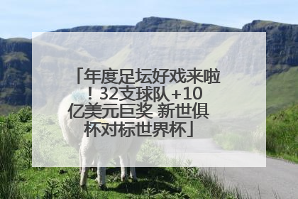 年度足坛好戏来啦！32支球队+10亿美元巨奖 新世俱杯对标世界杯