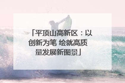 平顶山高新区：以创新为笔 绘就高质量发展新图景