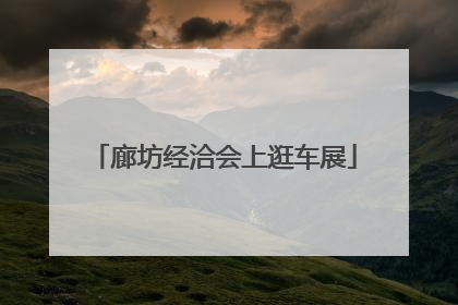 廊坊经洽会上逛车展