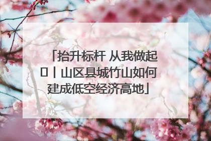 抬升标杆 从我做起⑭丨山区县城竹山如何建成低空经济高地