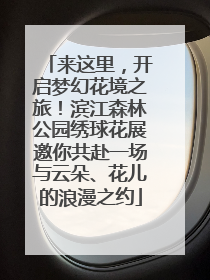 来这里，开启梦幻花境之旅！滨江森林公园绣球花展邀你共赴一场与云朵、花儿的浪漫之约