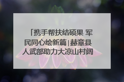 携手帮扶结硕果 军民同心绘新篇∣赫章县人武部助力大凉山村阔步乡村振兴路