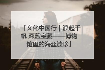 文化中国行｜浪起千帆 深蓝宝藏——博物馆里的海丝遗珍