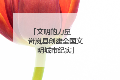 文明的力量——岢岚县创建全国文明城市纪实