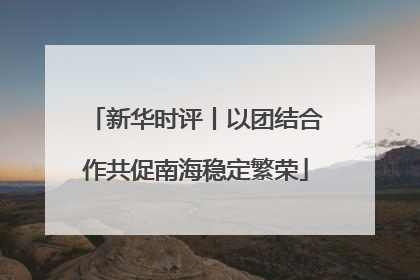 新华时评丨以团结合作共促南海稳定繁荣