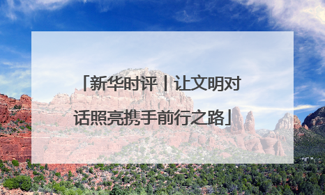 新华时评丨让文明对话照亮携手前行之路