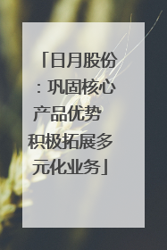 日月股份：巩固核心产品优势 积极拓展多元化业务