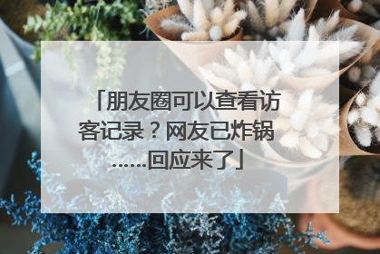 朋友圈可以查看访客记录?网友已炸锅……回应来了
