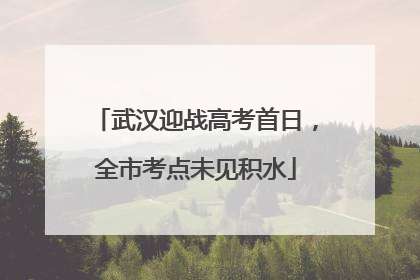 武汉迎战高考首日，全市考点未见积水