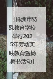 株洲市特殊教育学校举行2025年劳动实践教育暨杨梅节活动