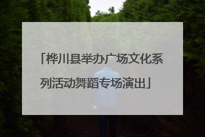桦川县举办广场文化系列活动舞蹈专场演出