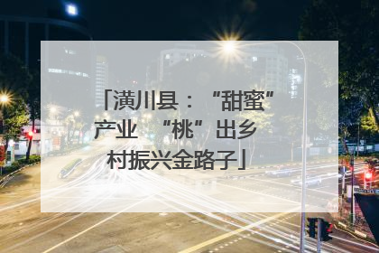 潢川县：“甜蜜”产业  “桃”出乡村振兴金路子