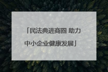 民法典进商圈 助力中小企业健康发展