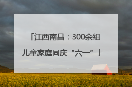 江西南昌：300余组儿童家庭同庆“六一”