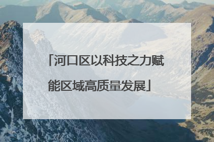 河口区以科技之力赋能区域高质量发展