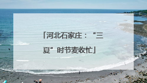 河北石家庄：“三夏”时节麦收忙
