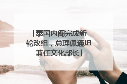 泰国内阁完成新一轮改组，总理佩通坦兼任文化部长