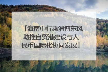 海南中行乘消博东风 助推自贸港建设与人民币国际化协同发展