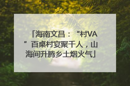 海南文昌：“村VA”百桌村宴聚千人，山海间升腾乡土烟火气