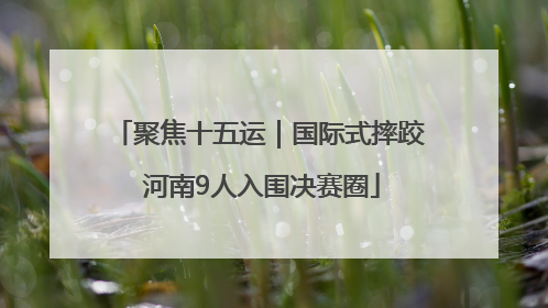 聚焦十五运｜国际式摔跤 河南9人入围决赛圈