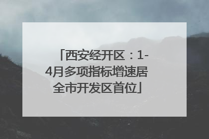 西安经开区：1-4月多项指标增速居全市开发区首位