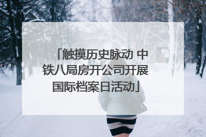 触摸历史脉动 中铁八局房开公司开展国际档案日活动