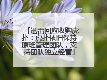 迅雷回应收购虎扑：虎扑依旧保持原班管理团队，支持团队独立经营