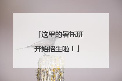 这里的暑托班开始招生啦！