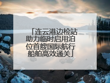 连云港边检站助力临时启用泊位首艘国际航行船舶高效通关