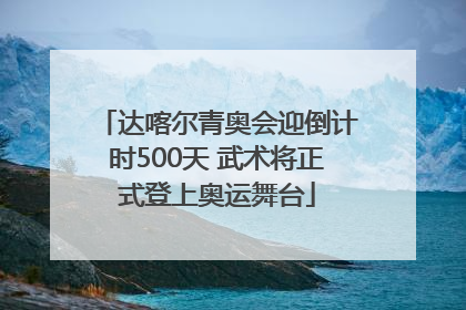 达喀尔青奥会迎倒计时500天 武术将正式登上奥运舞台