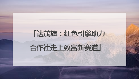 达茂旗：红色引擎助力合作社走上致富新赛道