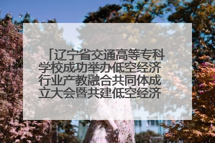 辽宁省交通高等专科学校成功举办低空经济行业产教融合共同体成立大会暨共建低空经济产教融合新生态论坛