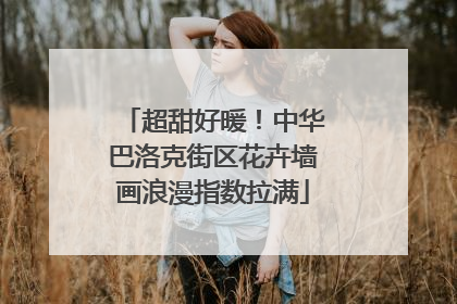 超甜好暖！中华巴洛克街区花卉墙画浪漫指数拉满