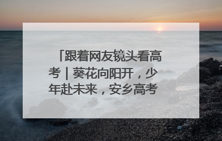 跟着网友镜头看高考｜葵花向阳开，少年赴未来，安乡高考首日的希望图景