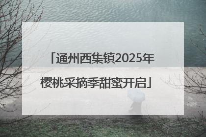 通州西集镇2025年樱桃采摘季甜蜜开启