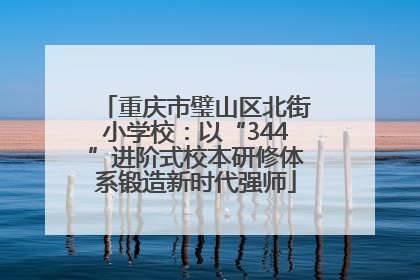 重庆市璧山区北街小学校：以“344”进阶式校本研修体系锻造新时代强师